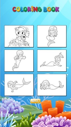 Princess Mermaid - Coloring book for me & children Image