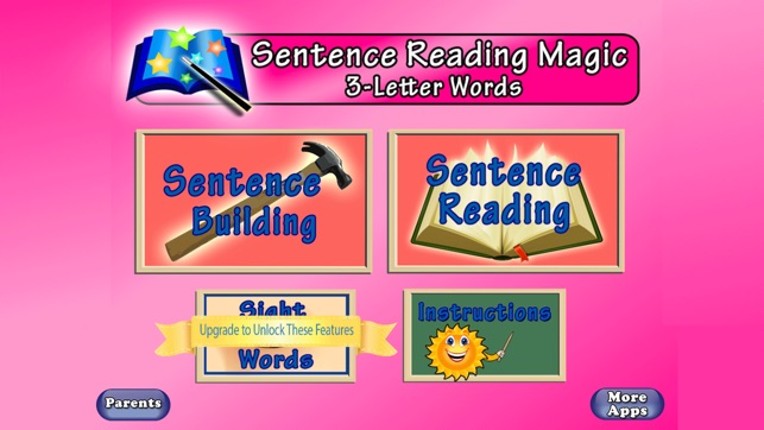 SENTENCE READING MAGIC-Reading Short Vowel CVC words screenshot