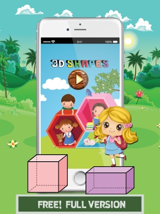 3D Shapes Flashcards: English Vocabulary Learning Free For Toddlers &amp; Kids! Image