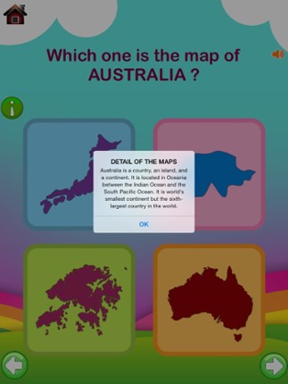 First Step Country : Fun and Learning General Knowledge Geography game for kids to discover about world Flags, Maps, Monuments and Currencies. screenshot