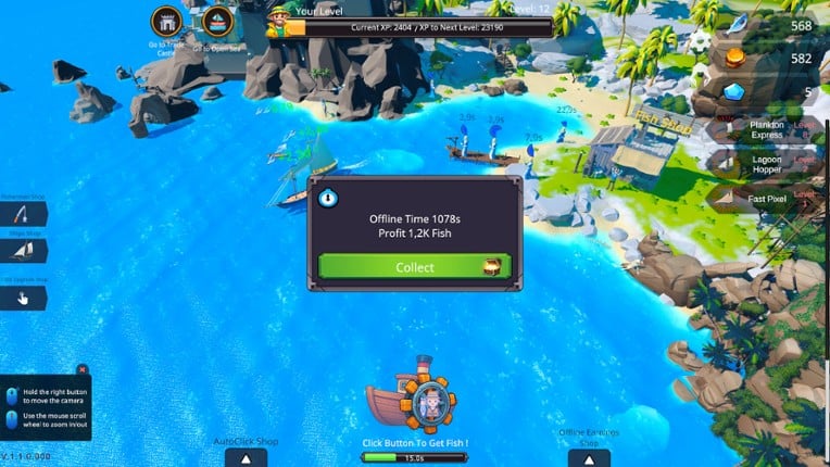 Fisher Idle screenshot