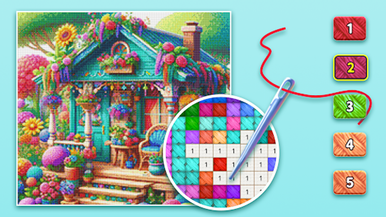 Cross Stitch: Color by Number screenshot