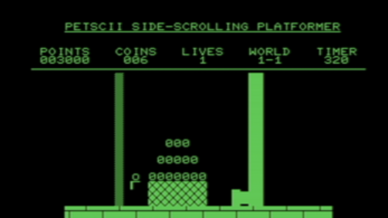 PETSCII Side-Scrolling Platformer Image
