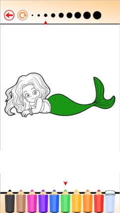 Princess Mermaid - Coloring book for me & children Image