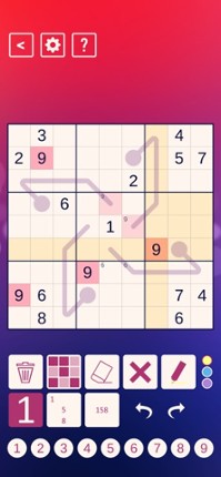 Thermo Sudoku screenshot