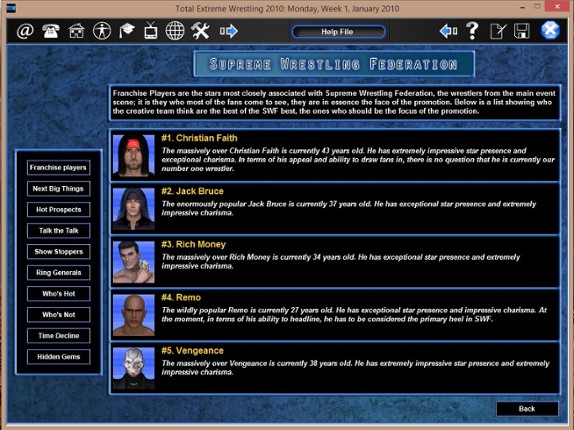 Total Extreme Wrestling 2010 screenshot