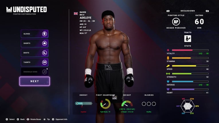 Undisputed screenshot