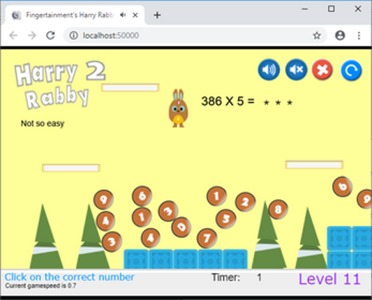 HarryRabby2 Math Multiply by numbers from 2 to 10 FREE Image