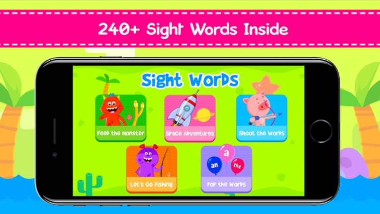 Kindergarten Sight Word Games screenshot