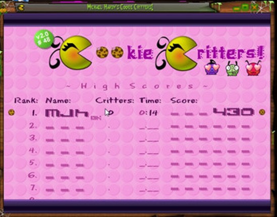 Michael Hardy's Cookie Critters Game For Microsoft Windows! screenshot