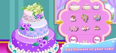 Rose Wedding Cake Cooking Game Image