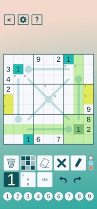 Thermo Sudoku screenshot