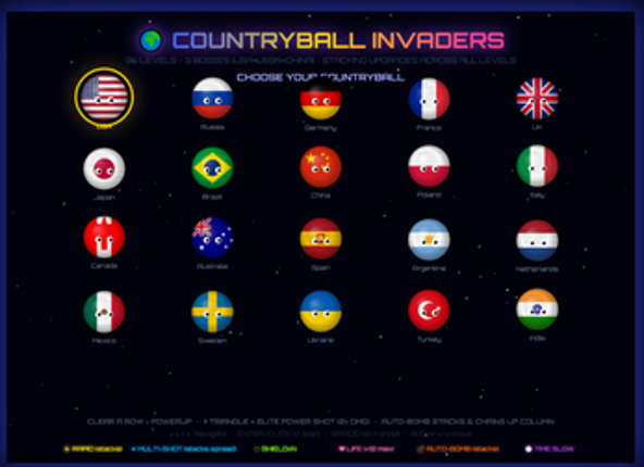 Countryball Invaders screenshot