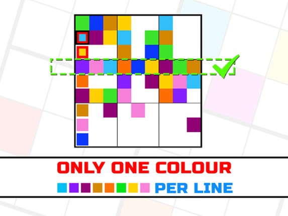 Only 1 color per line Game Cover