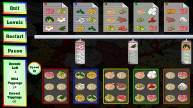 Pizza Toppings Drop Image
