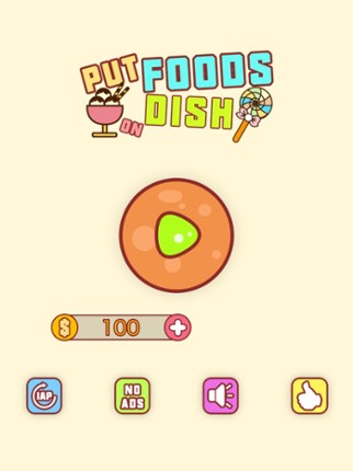 Put Foods On Dish - No Clash screenshot