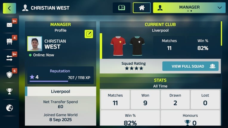 Football Club Manager 26 LIVE screenshot