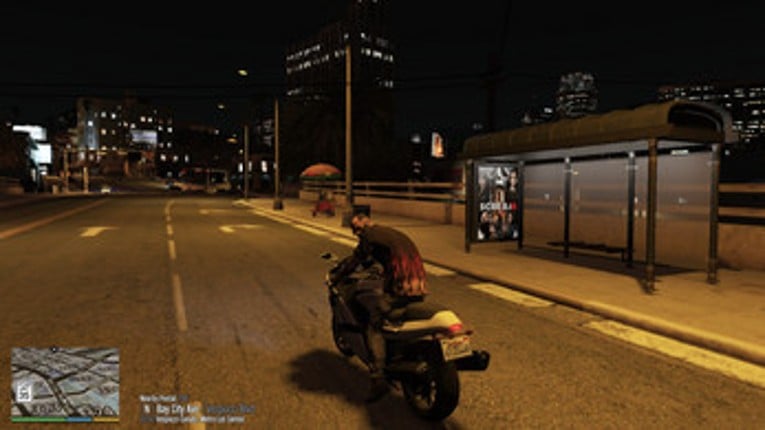 Bus Stop Ads (Fast Food) for GTA V (PC Only) screenshot