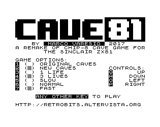 Games like CAVE81 (ZX81)