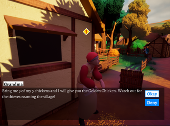 Medieval Chicken Courier Image