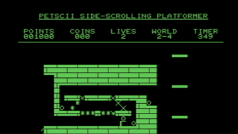 PETSCII Side-Scrolling Platformer Image