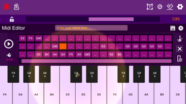 Midi Piano Editor Image