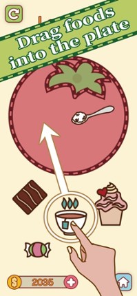 Put Foods On Dish - No Clash screenshot