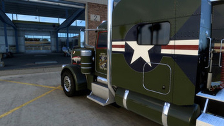 Air Squadron Flying Tigers Green paint scheme for American Truck Simulator screenshot