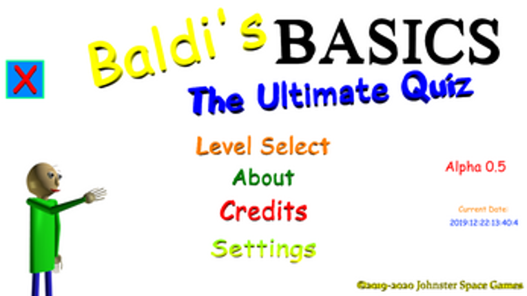 Baldi's Basics The Ultimate Quiz (Baldi Fangame) screenshot