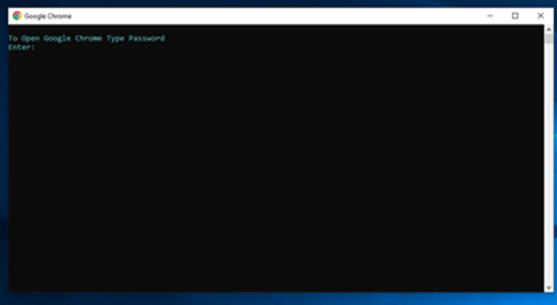 Opening Google Chrome Batch File Game Image