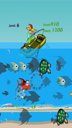 Winter fishing games screenshot