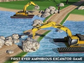 Amphibious Excavator Crane &amp; Dump Truck Simulator Image