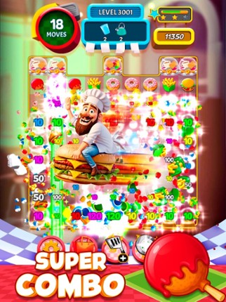 Burger Match 3 screenshot