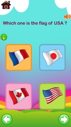 First Step Country : Fun and Learning General Knowledge Geography game for kids to discover about world Flags, Maps, Monuments and Currencies. screenshot