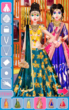 Indian Bride Makeup Dress Game Image