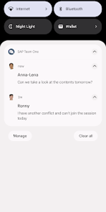 SAP Team One screenshot