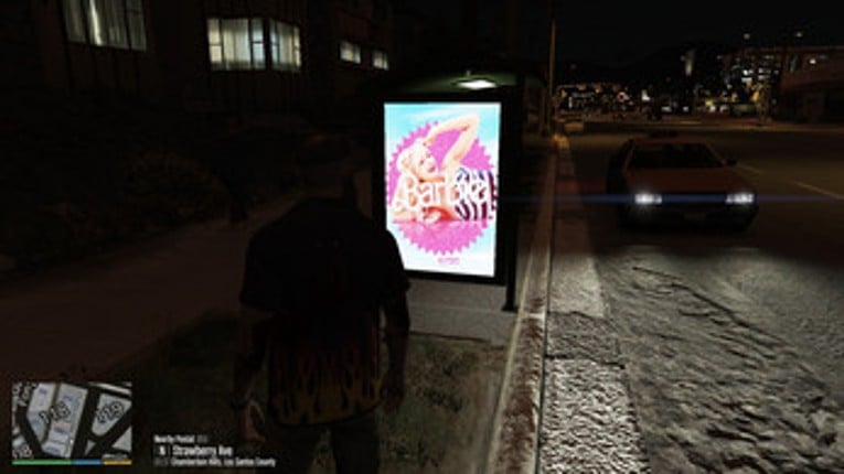 Bus Stop Ads (Fast Food) for GTA V (PC Only) screenshot