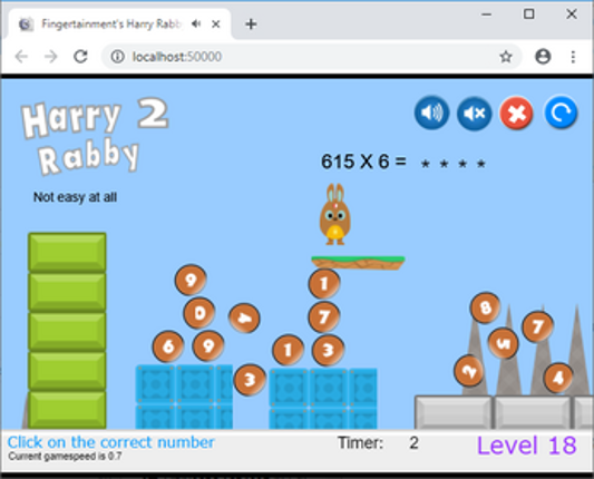 HarryRabby2 Math Multiply by numbers from 2 to 10 FREE Image