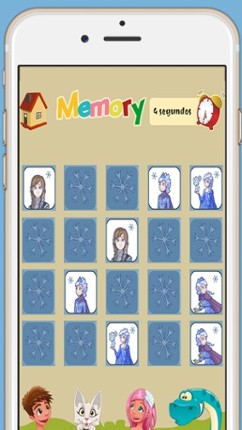 Memory game for girls: Ice Princess - learning game for girls screenshot