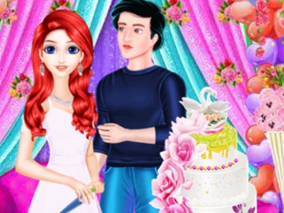 Mermaid Girl Wedding Cooking Cake Game Cover