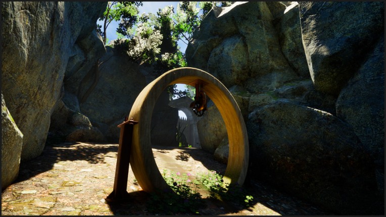The Clock the Queen and the Door on the Beach Image