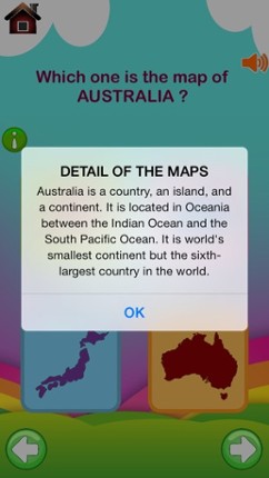 First Step Country : Fun and Learning General Knowledge Geography game for kids to discover about world Flags, Maps, Monuments and Currencies. screenshot