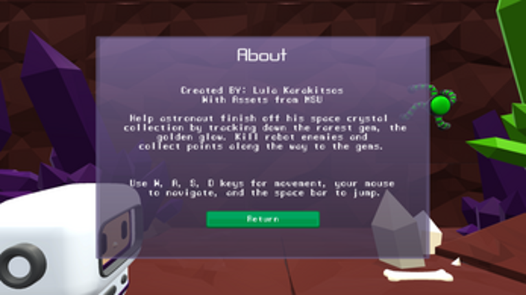 3D Platformer: Space Cave Collector screenshot