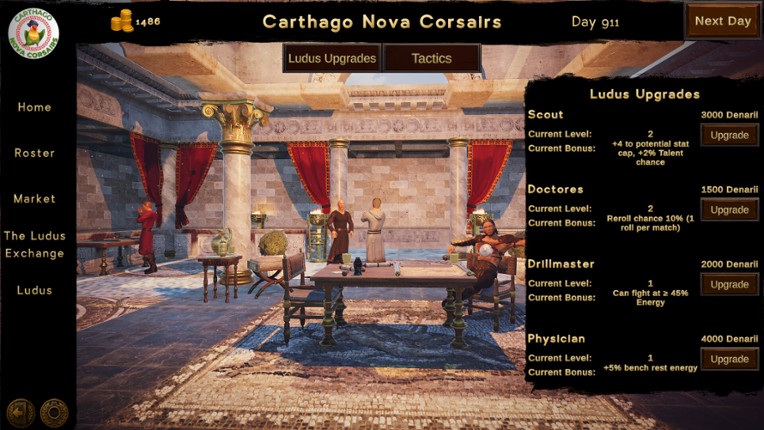 Ludus Magnatus: Gladiator Manager Simulator screenshot