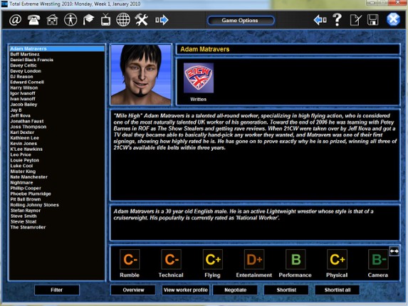 Total Extreme Wrestling 2010 screenshot