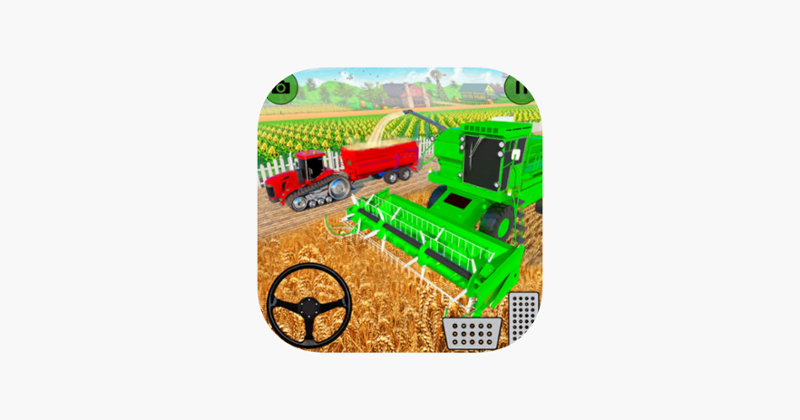 Tractor Farming Crop Harvester Game Cover