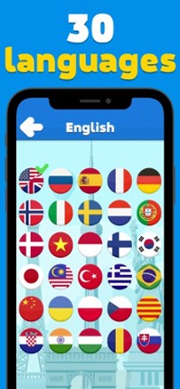 Attractions quiz - word game screenshot