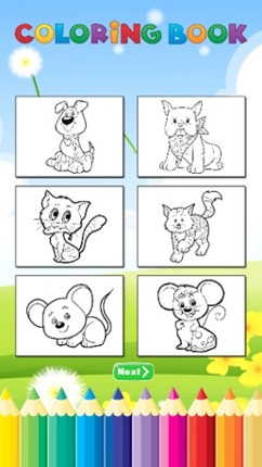 Dog Cat Rat Coloring - Activities for Kids screenshot