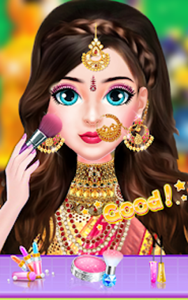 Indian Bride Makeup Dress Game screenshot