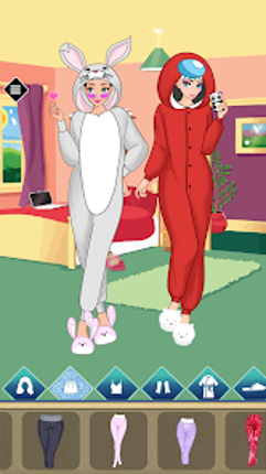 BFF Sleepover Dress  Up Game Image